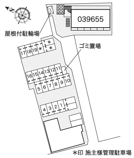 ★手数料０円★宇都宮市清住　月極駐車場（LP）